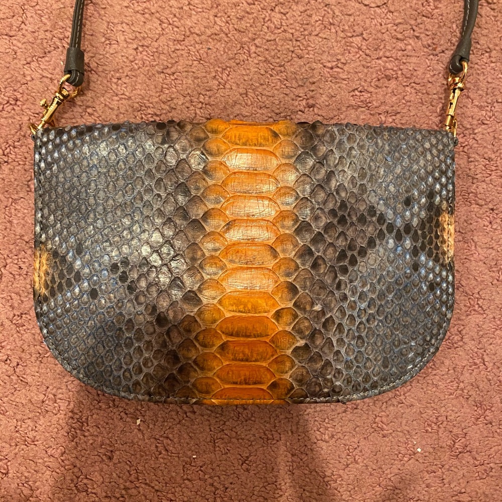 W.H Petronela authentic python bag